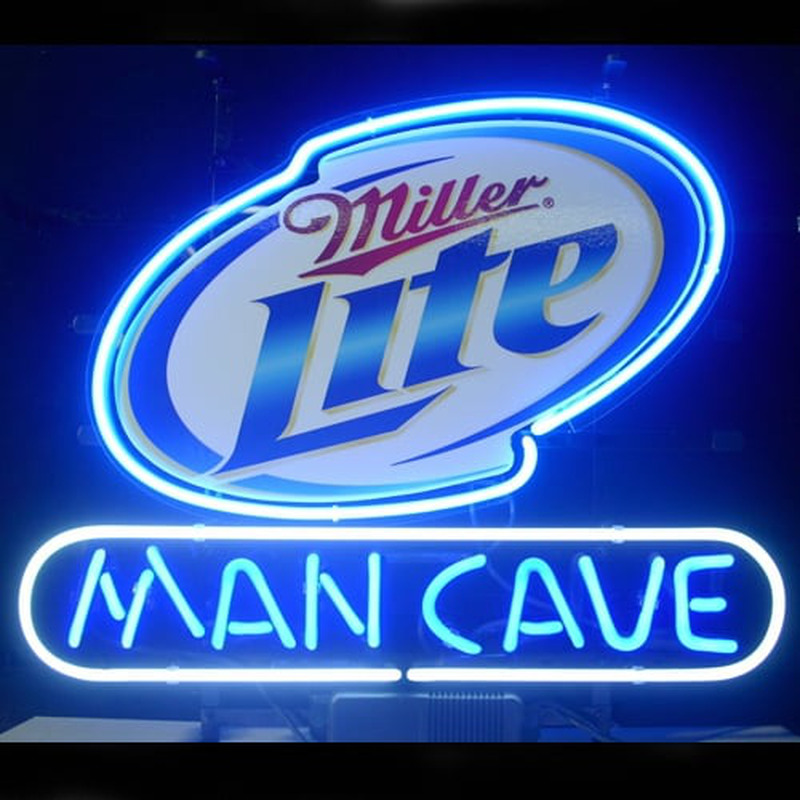 Miller Lite Man Cave Open Neon Sign ️ ®