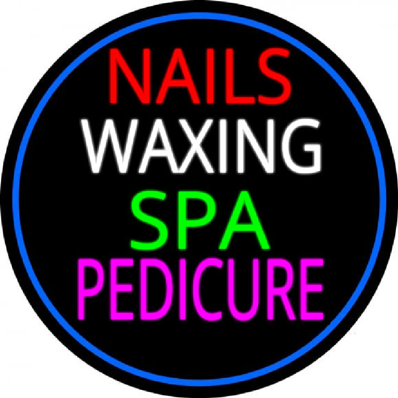 Nails Wa ing Spa Pedicure Neon Sign