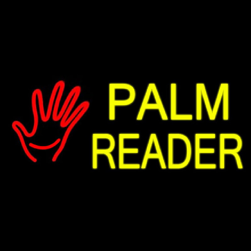 Palm Reader Logo Neon Sign