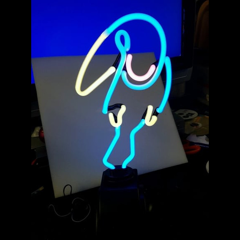 Parrot Desktop Neon Sign