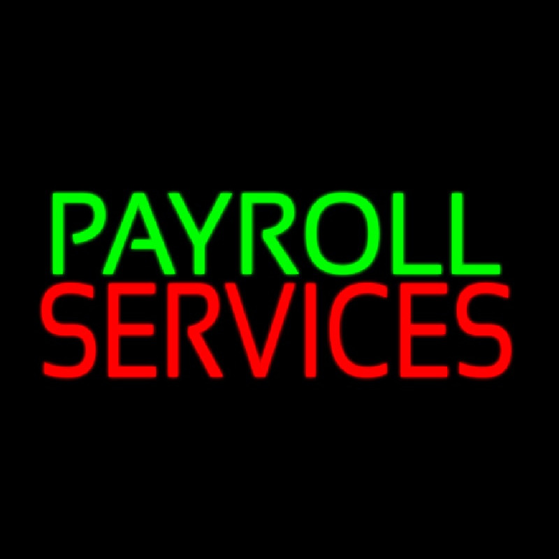 Payroll Services Neon Sign