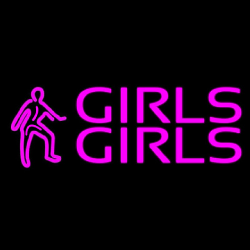 Pink Girls Girls Girls Neon Sign