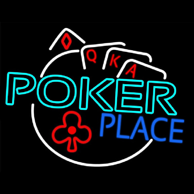 Poker Place Neon Sign