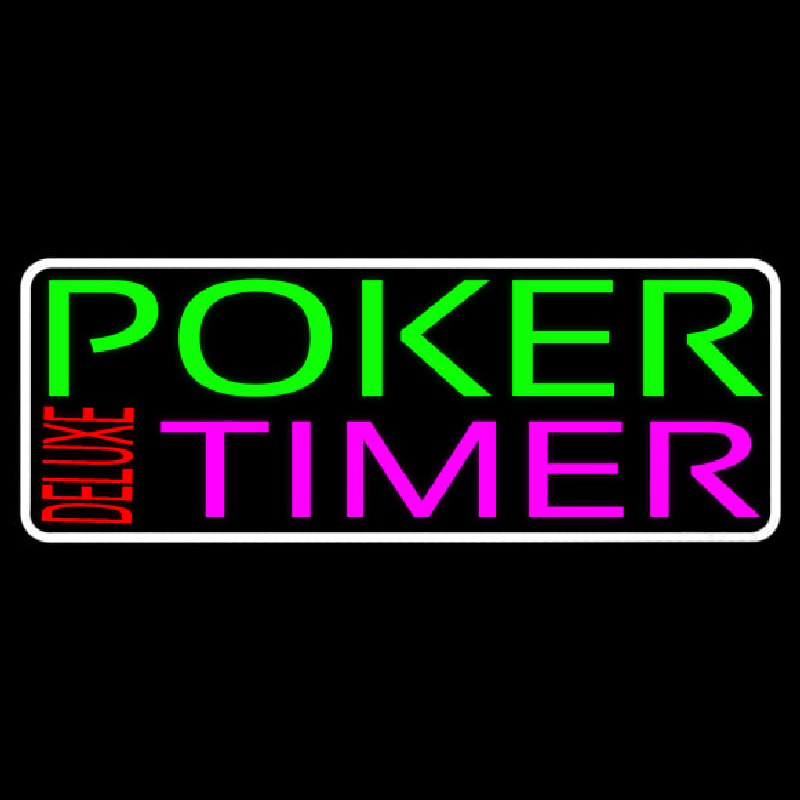 Poker Timer Delu e 2 Neon Sign