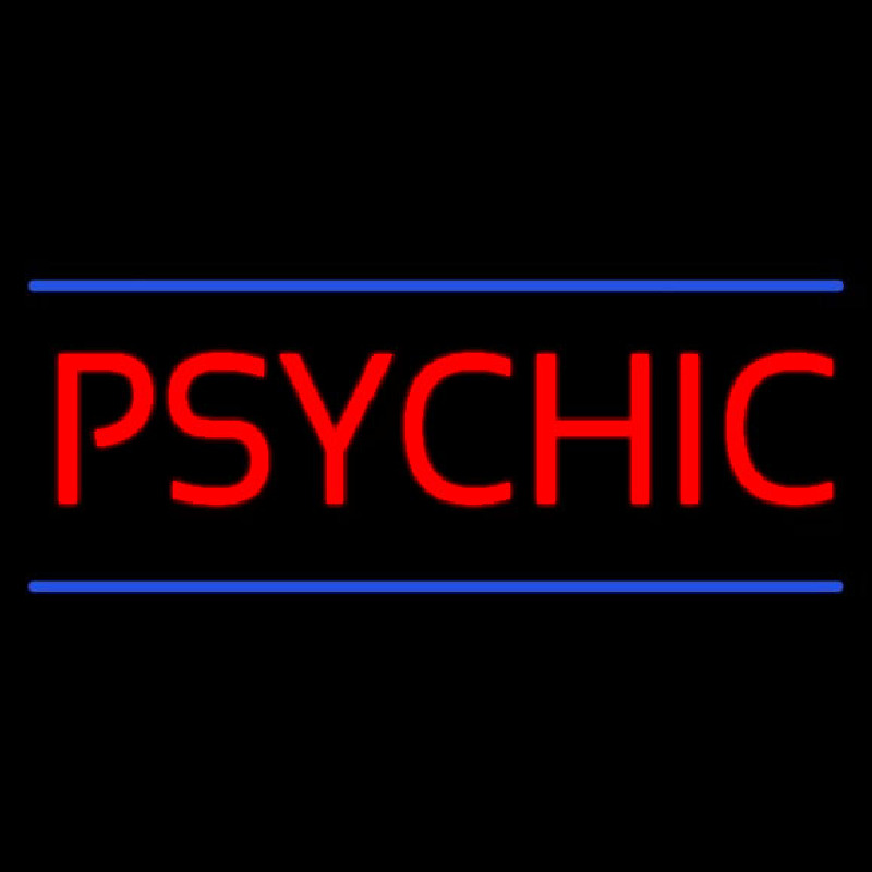 Psychic Blue Lines Neon Sign