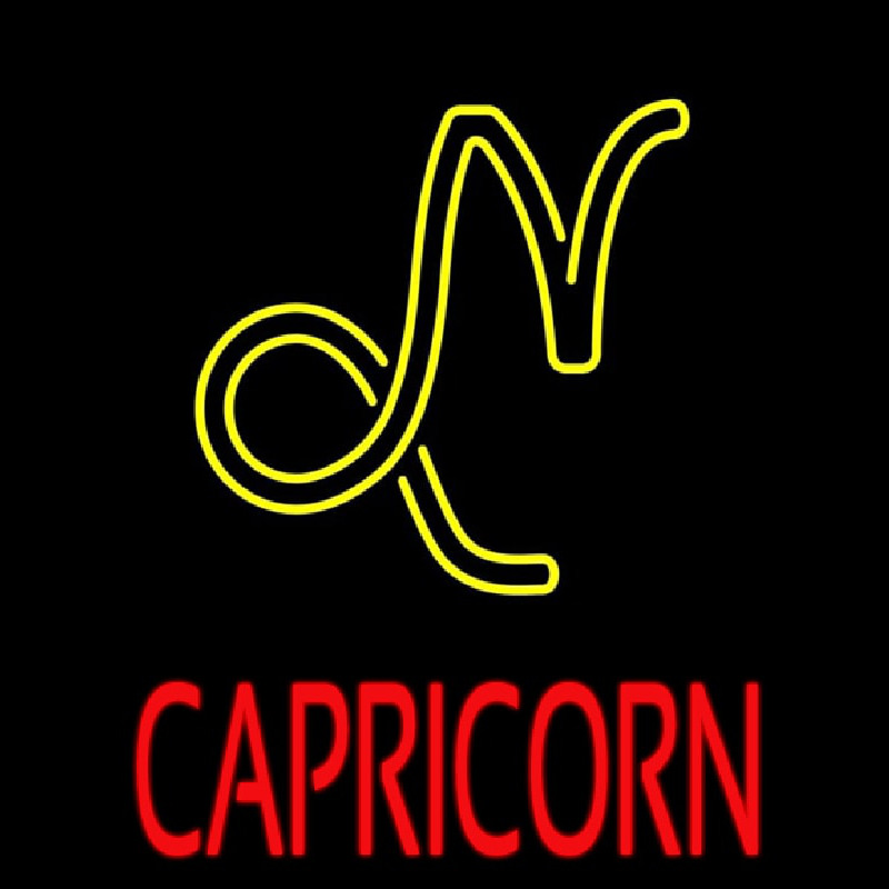 Red Capricorn Neon Sign