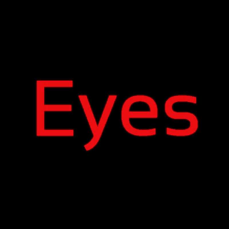 Red Eyes Neon Sign