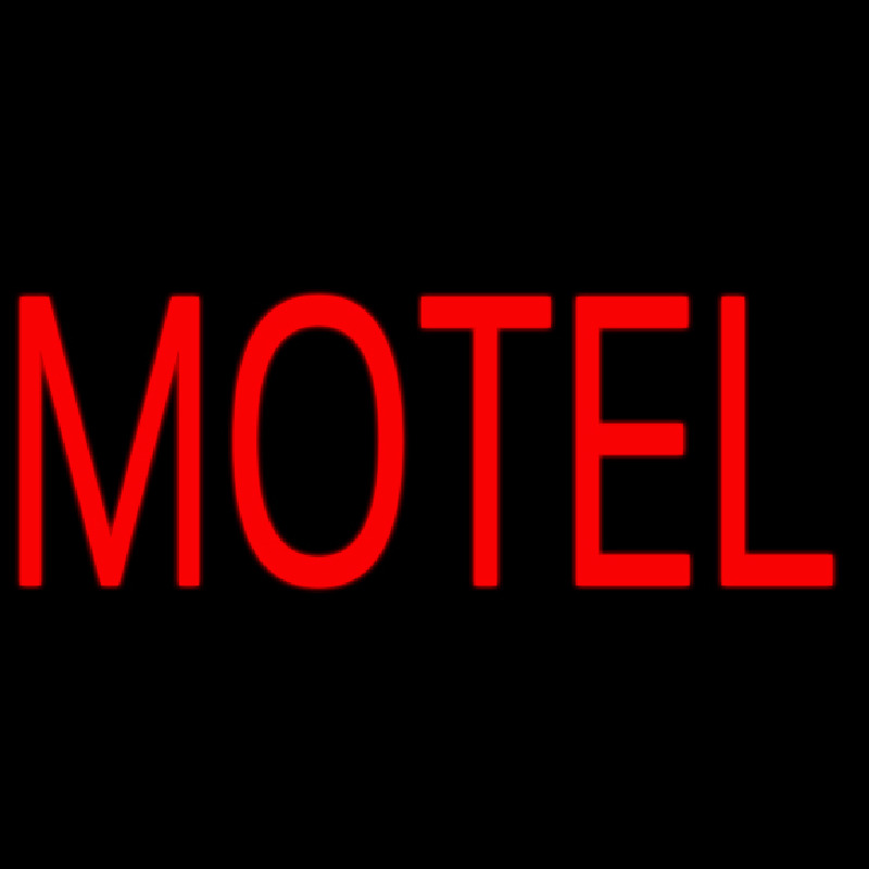 Red Motel Neon Sign