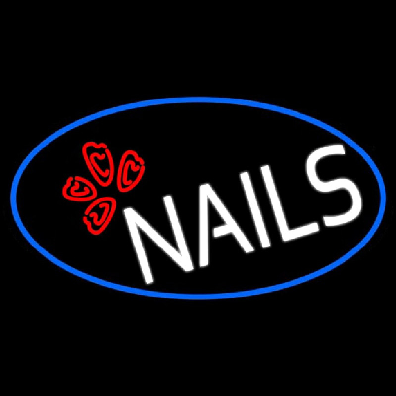 Red Nails Neon Sign