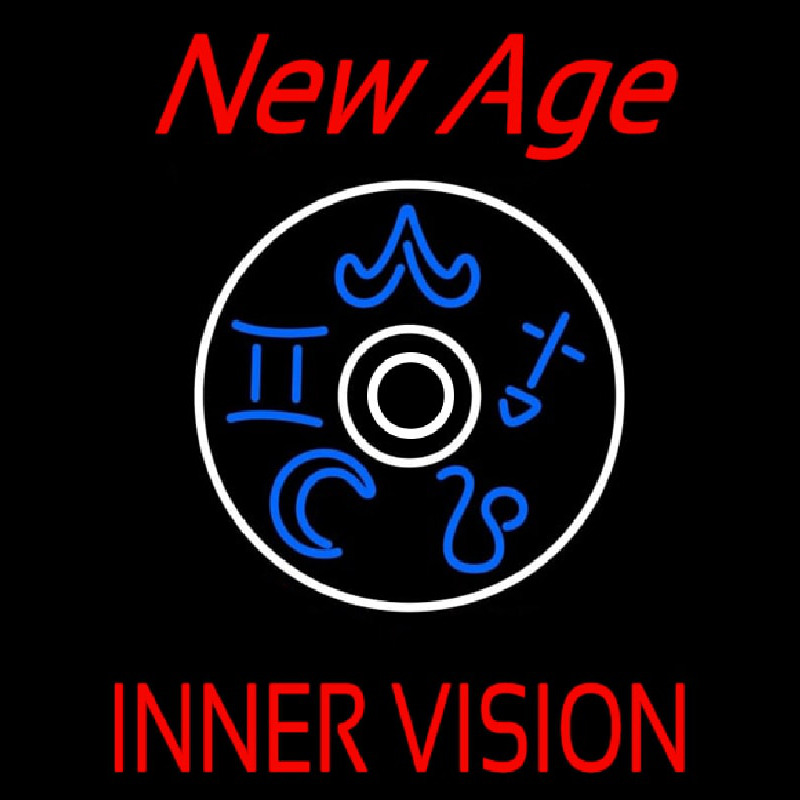 Red New Age Inner Vision Neon Sign