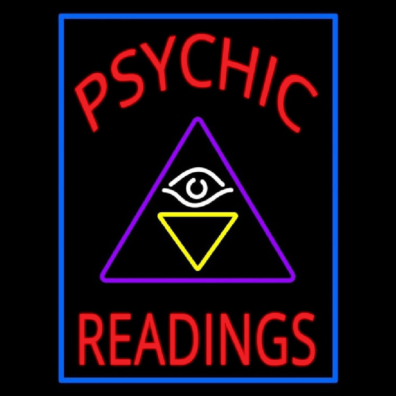 Red Psychic Readings Logo Neon Sign