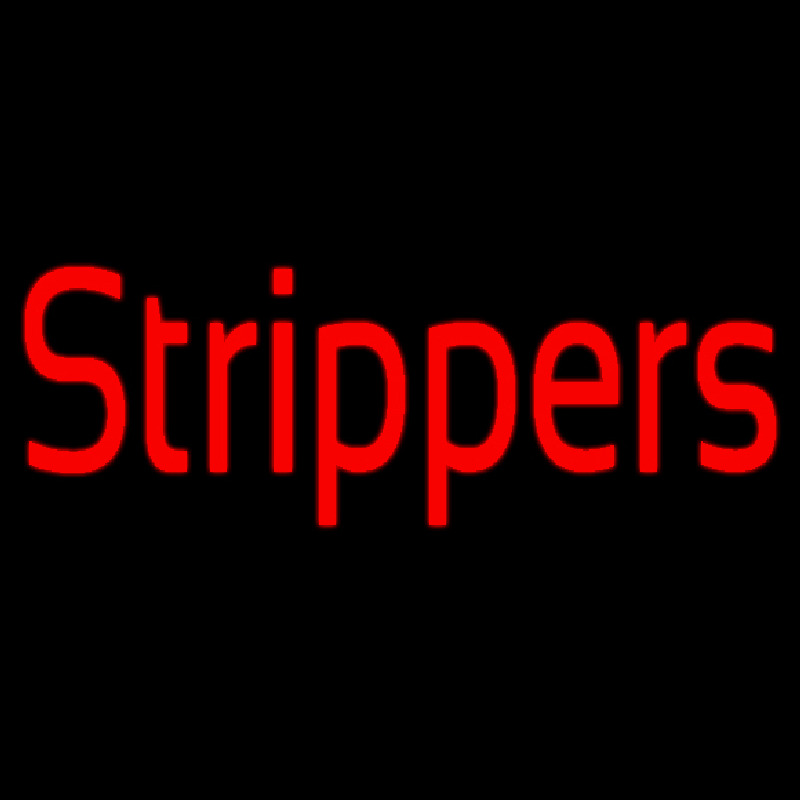 Red Strippers Neon Sign