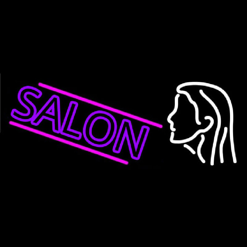 Salon Logo Neon Sign