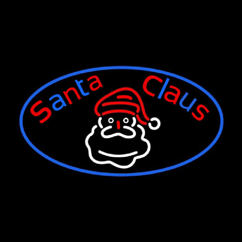 Santa Neon Sign