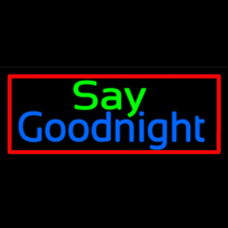 Say Goodnight Neon Sign