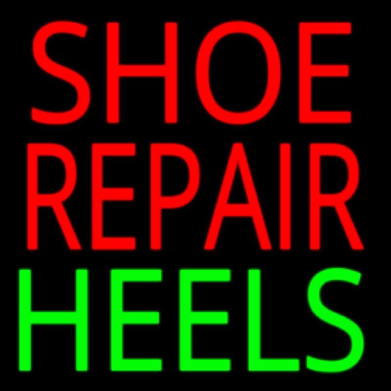 Shoe Repair Heels Neon Sign