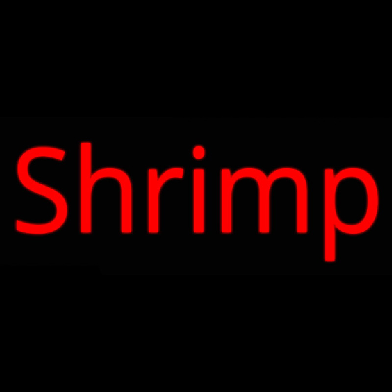 Shrimp Cursive 3 Neon Sign