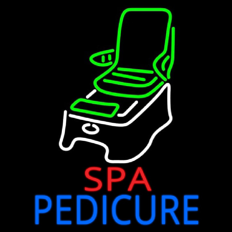 Spa Pedicure Chair Logo Neon Sign