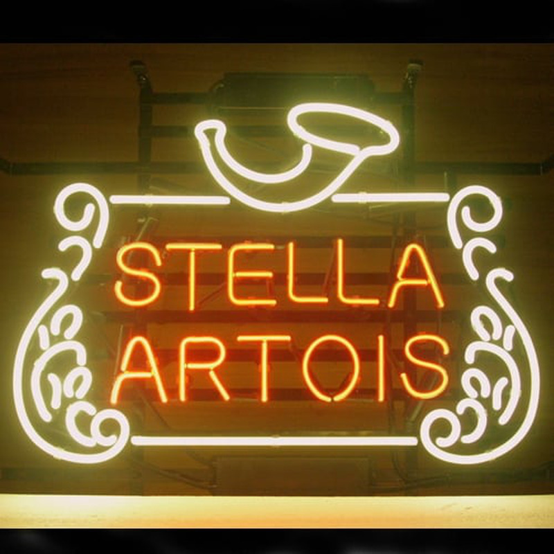 Stella Artois Belgian Lager Neon Sign - NeonSignsUS.com