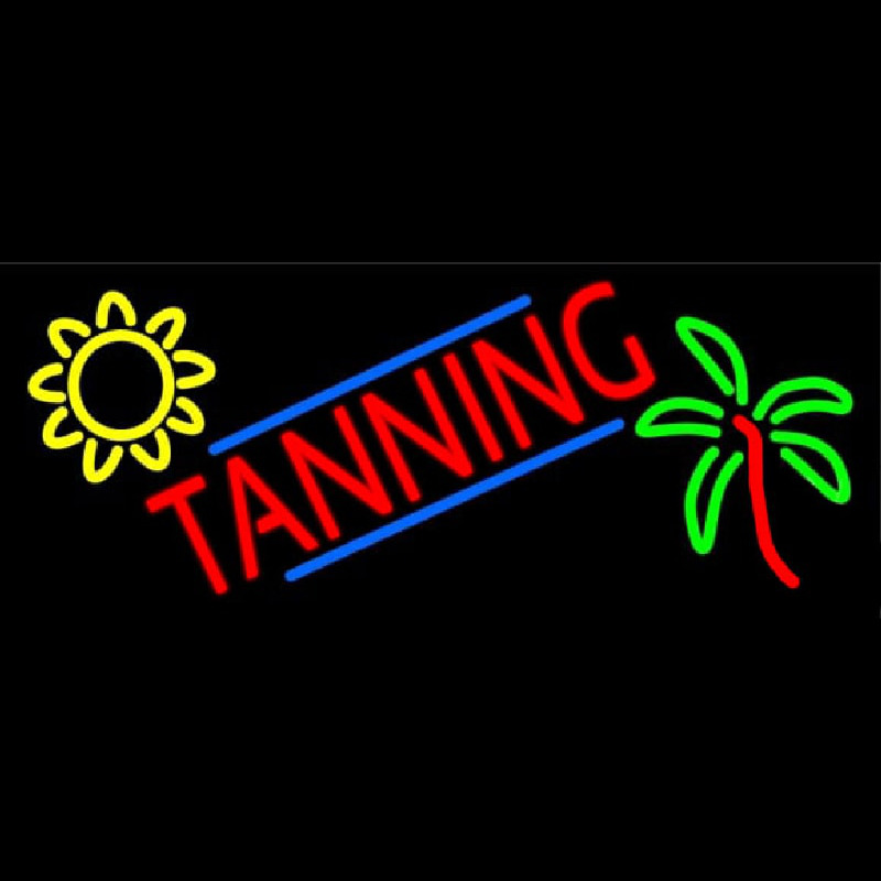 Tanning With Logo Neon Sign