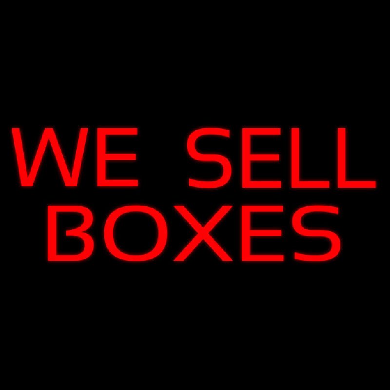 We Sell Bo es Neon Sign