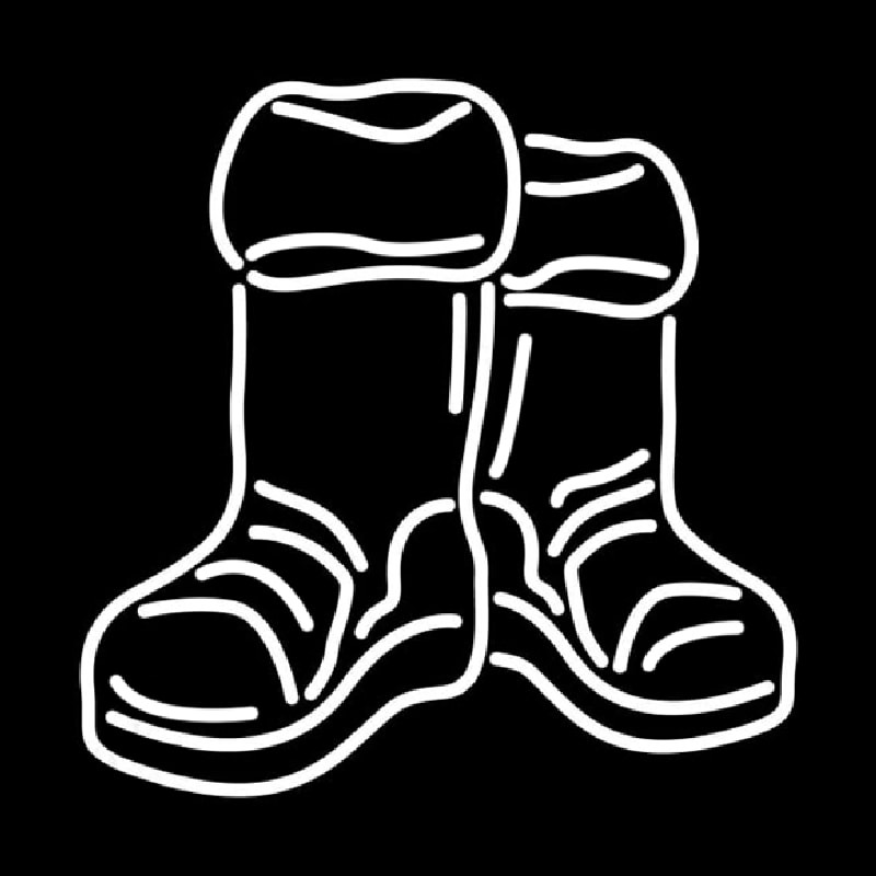 santa boots clipart black and white