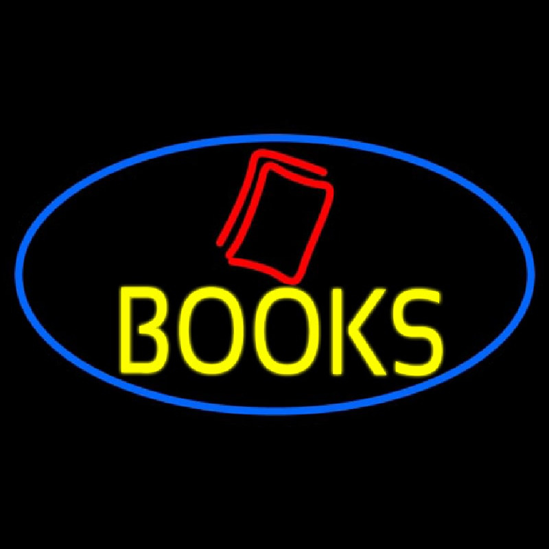 Yellow Books Neon Sign