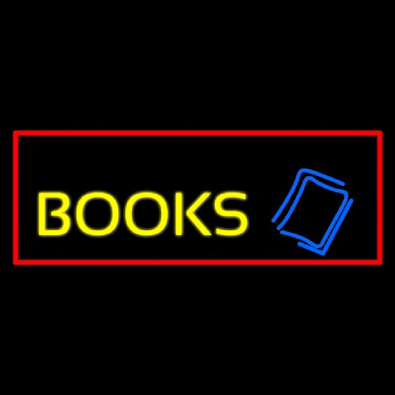 Yellow Books Neon Sign