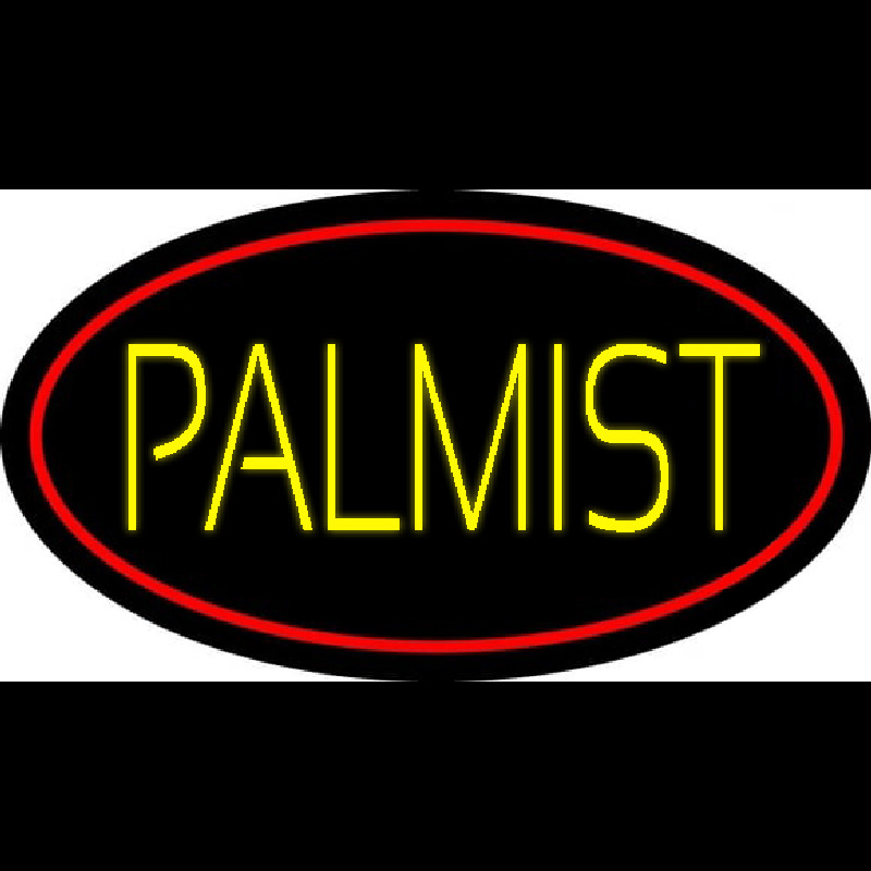 Yellow Palmist Block Neon Sign