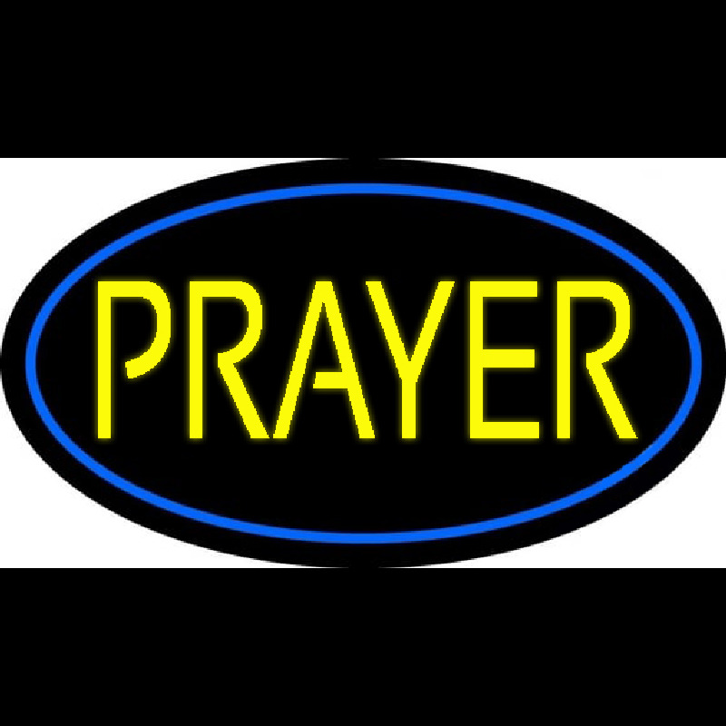 Yellow Prayer Neon Sign