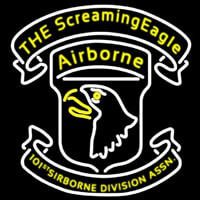 101st Airborne Division Screaming Eagle Neon Sign