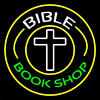 Bible Book Shop With Border Neon Sign