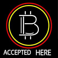 Bitcoin Accepted Here Neon Sign