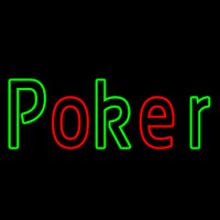 Block Poker 2 Neon Sign