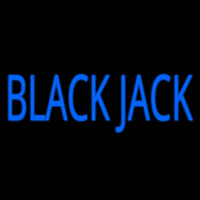 Blue Blackjack Neon Sign