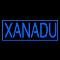 Blue Border Xanadu Neon Sign