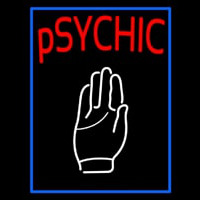 Blue Psychic With Palm Neon Sign