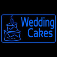 Blue Wedding Cakes 1 Neon Sign