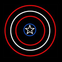 Captain America Shield Neon Sign