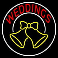 Circle Weddings Bell Neon Sign