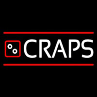 Craps With Hand Logo 2 Neon Sign