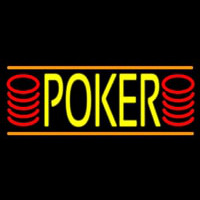 Double Storke Poker 6 Neon Sign