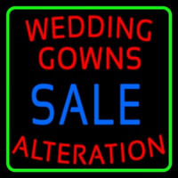 Green Border Wedding Gowns Alteration Neon Sign