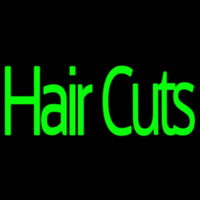 Green Hair Cuts Neon Sign