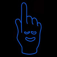 Hand With Smile Neon Sign