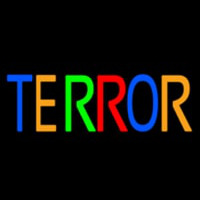 Multicolor Terror Neon Sign