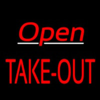 Open Take Out Neon Sign
