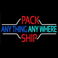 Pack Anything Anywhere Ship Neon Sign