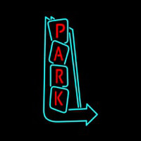 Park Vertical With Arrows Neon Sign