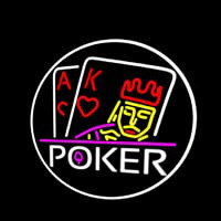 Poker With Border 1 Neon Sign